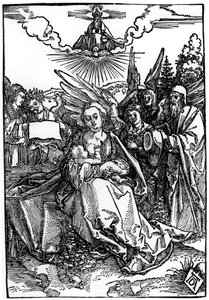 The Holy Family with Five Angels by Albrecht Dürer