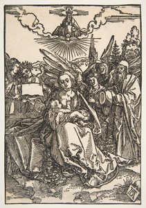 The Holy Family with Five Angels by Albrecht Dürer