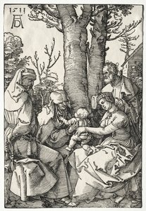 The Holy Family with Joachim and Anna by Albrecht Dürer