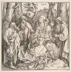 The Holy Family with Saints and Two Musical Angels, 1511 by Albrecht Dürer