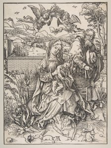 The Holy Family with Three Hares, ca. 1497-98 by Albrecht Dürer