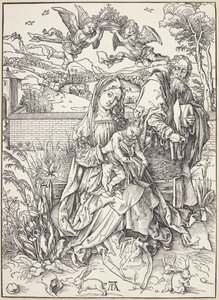 The Holy Family with Three Hares by Albrecht Dürer