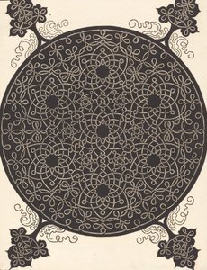 The Sixth Knot combining seven small systems of knots with black centers
