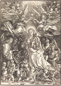 The Virgin Surrounded by Many Angels by Albrecht Dürer