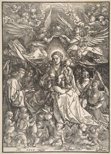 The Virgin Surrounded by Many Angels by Albrecht Dürer