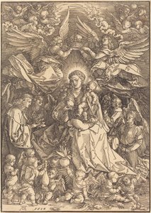 The Virgin Surrounded by Many Angels by Albrecht Dürer