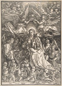 The Virgin Surrounded by Many Angels by Albrecht Dürer