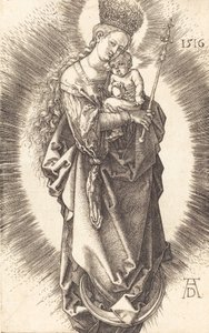 The Virgin and Child on a Crescent with a Sceptre and a Starry Crown, 1516 by Albrecht Dürer