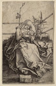 The Virgin and Child on a Grassy Bank