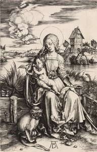 The Virgin and Child with the Monkey, c. 1498 by Albrecht Dürer