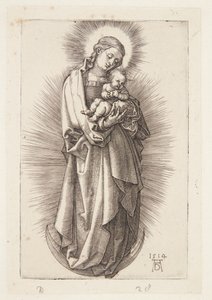 The Virgin on the Crescent with a Diadem by Albrecht Dürer