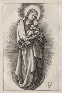 The Virgin with Hairband on a Crescent Moon by Albrecht Dürer