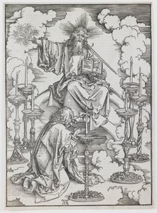 The Vision of the Seven Candlesticks (The Apocalypse series) by Albrecht Dürer