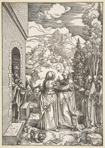 The Visitation, from "The Life of the Virgin" by Albrecht Dürer