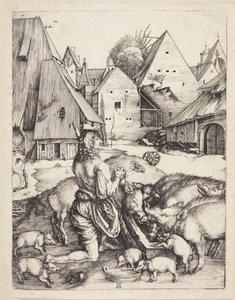 The Prodigal Son Amid the Swine by Albrecht Dürer
