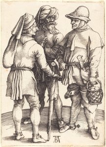Three Peasants in Conversation by Albrecht Dürer