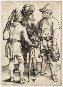Three Peasants in Conversation by Albrecht Dürer
