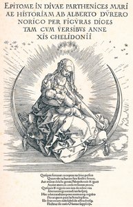 Title Page of the Life of the Virgin by Albrecht Dürer