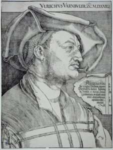 Ulrich Varnbüler (Bartsch 155) by Albrecht Dürer