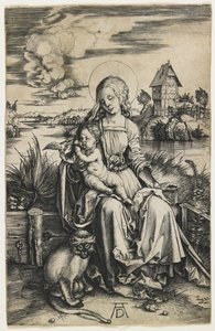 Virgin and Child with the Monkey, c. 1498 by Albrecht Dürer