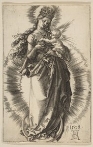 Virgin on a Crescent with a Starry Crown, 1508 by Albrecht Dürer