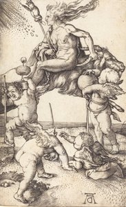 Witch Riding on a Goat by Albrecht Dürer