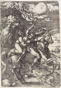 Abduction on a Unicorn by Albrecht Dürer