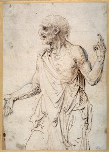 An Old Man Gesticulating by Albrecht Dürer