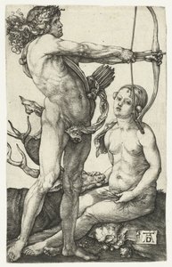 Apollo and Diana by Albrecht Dürer or Duerer