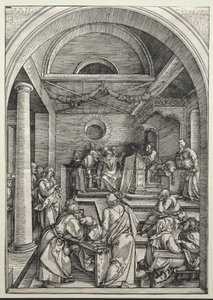 Christ Disputing with Doctors by Albrecht Dürer or Duerer