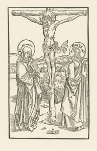 Christ on the Cross with Virgin Mary and Saint John by Albrecht Dürer or Duerer