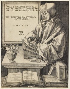 Erasmus of Rotterdam by Albrecht Dürer