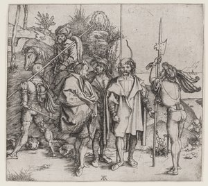 Five Soldiers and a Turk on Horseback by Albrecht Dürer