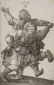Peasant Couple Dancing by Albrecht Dürer