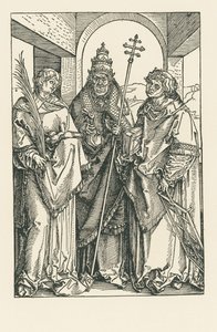 Saints Stephen, Sixtus and Lawrence by Albrecht Dürer or Duerer