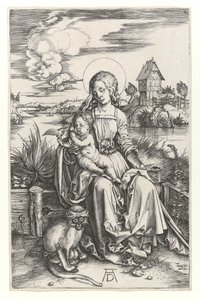 The Virgin with the monkey, c.1498 by Albrecht Dürer