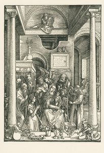 The Virgin Worshipped by Angels and Saints