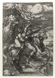 The abduction on the unicorn by Albrecht Dürer