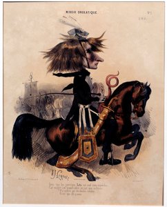Cartoon Depicting Composer Franz Liszt