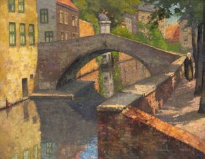 Pont du Cheval, Bruges by Alec Grieve