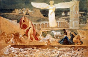 The Appearance of an Angel Announcing the Birth of Christ by Aleksandr Andreevich Ivanov