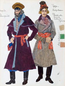 Costume design for the play The Storm by Alexander Ostrovsky
