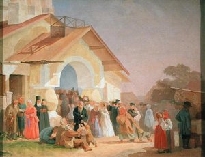 Coming out of a Church in Pskov, 1863-64