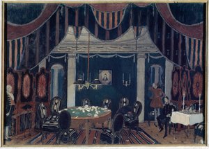 Stage Design for the Theatre Play The Masquerade by Mikhail Lermontov