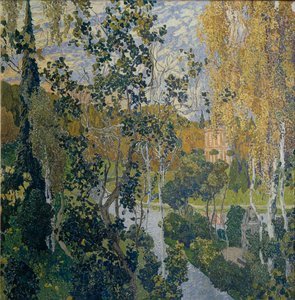 Landscape by Aleksandr Jakovlevic Golovin