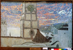 Sicilian Village, Stage Design for Dom Juan by Molière, 1910 by Aleksandr Jakovlevic Golovin