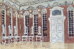Stage design for the opera The Ice House by A. Koreshchenko