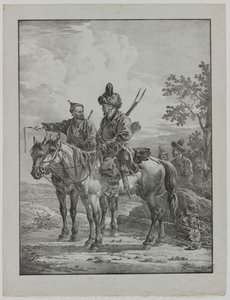 Tartars on Horseback by Aleksandr Orlowski