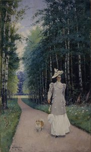 Walk. Portrait of Countess Leokadia Shirinskaya-Shikhmatova