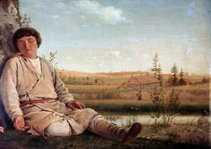 Sleeping Shepherd by Aleksei Gavrilovich Venetsianov